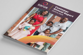 A printed copy of the Torus annual report to customers