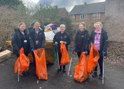 Community Clean-up Impact Day in Newton-Le-Willows